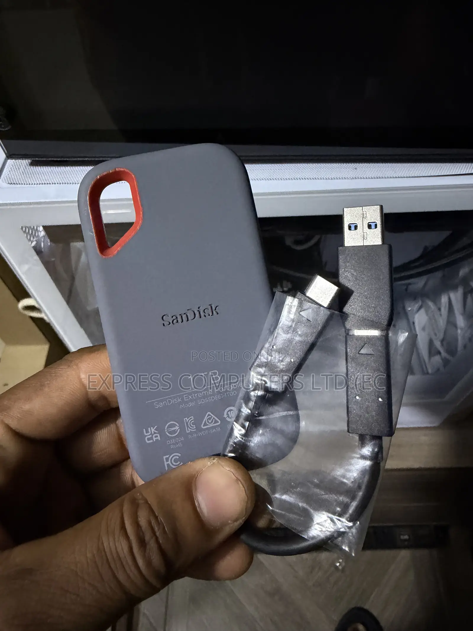 Sandisk Extreme Portable 1TB External SSD Original SPEED 1050 MB/s