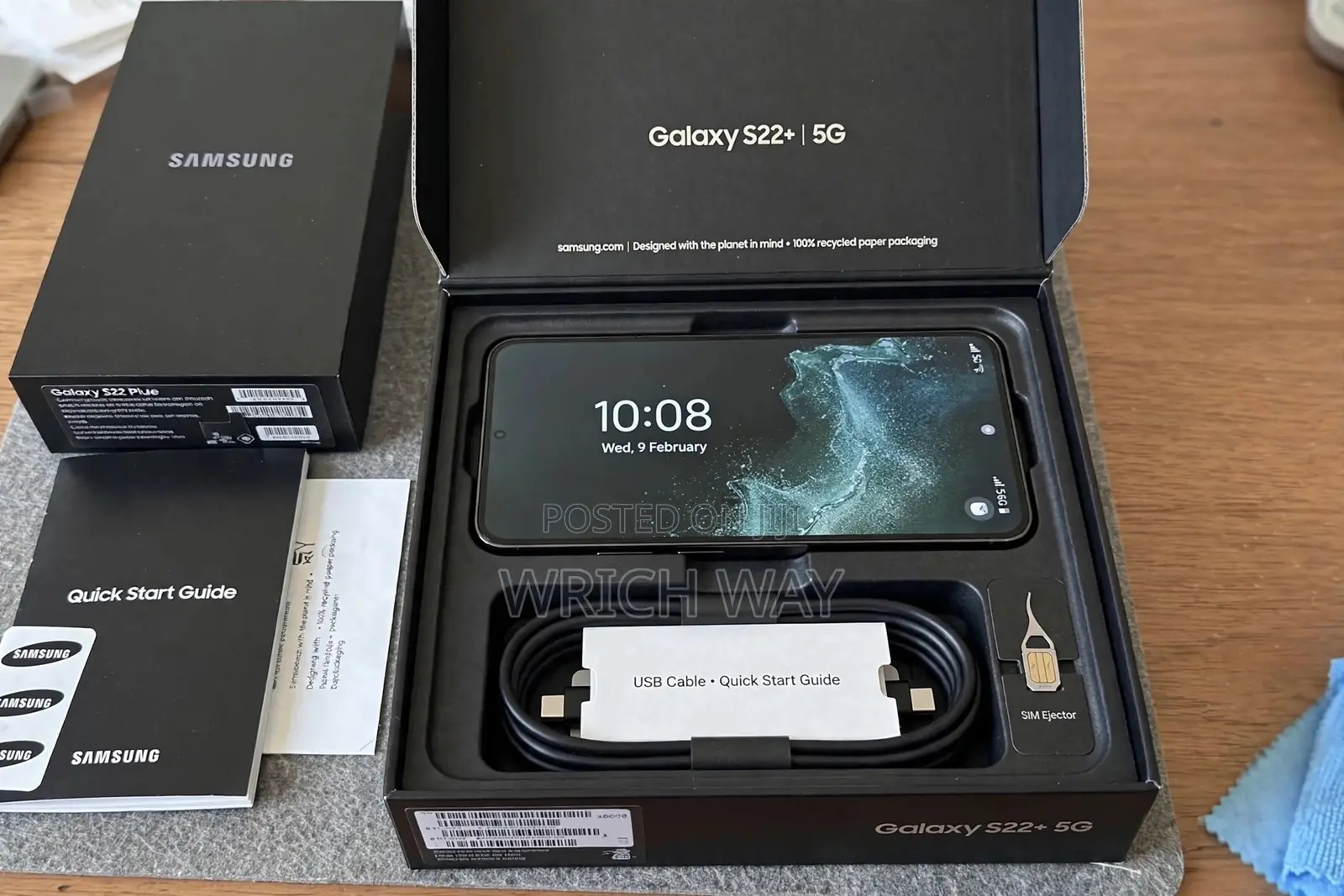 New Samsung Galaxy S22+ 5G 128 GB Black