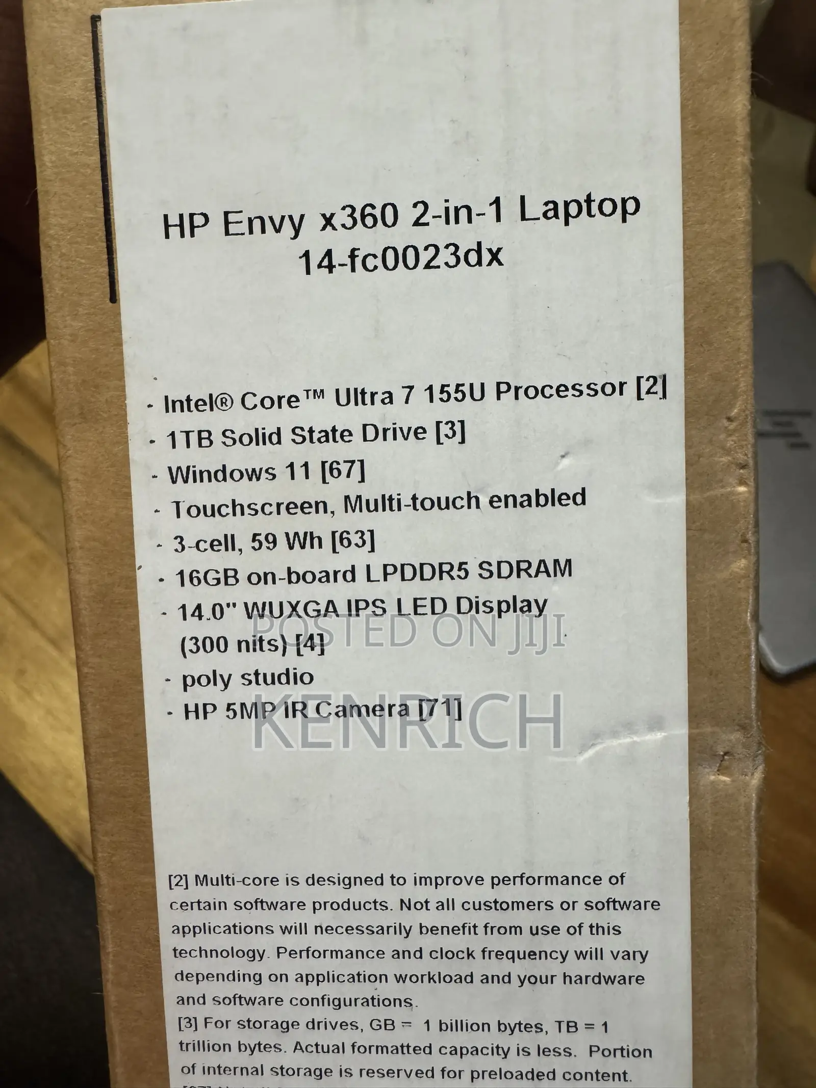 Laptop HP Envy x360 16GB Intel Core Ultra 7 SSD 1T