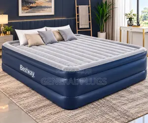 Original Luxurious Inflatable Double Size Air Mattress Automatic Pump