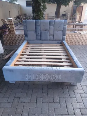 Double Bed Frame With Side Drawer(Made With High Grade Wood