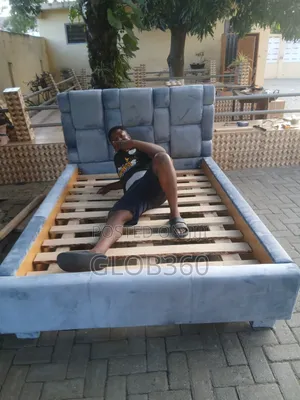 Double Bed Frame With Side Drawer(Made With High Grade Wood