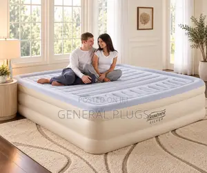 Quick Inflate Automatic Pump Double Size Air Mattress