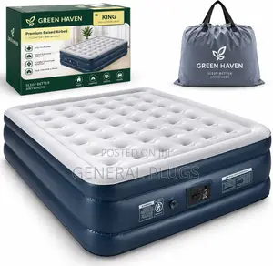Inbuilt Automatic Pump Air Mattress Ideal for Guest Rooms and Camping