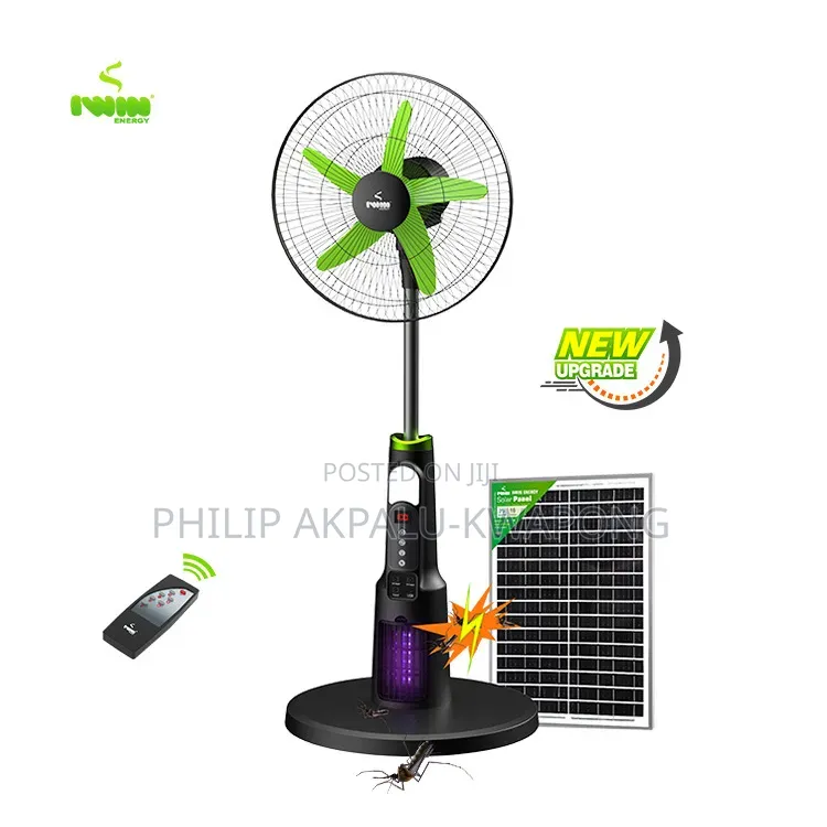 18" Rechargeable Fan With Mosquito Killer