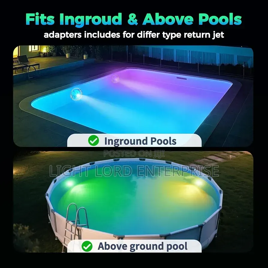 Dramatic Romantic Color Changing Pool Light Muiti Color