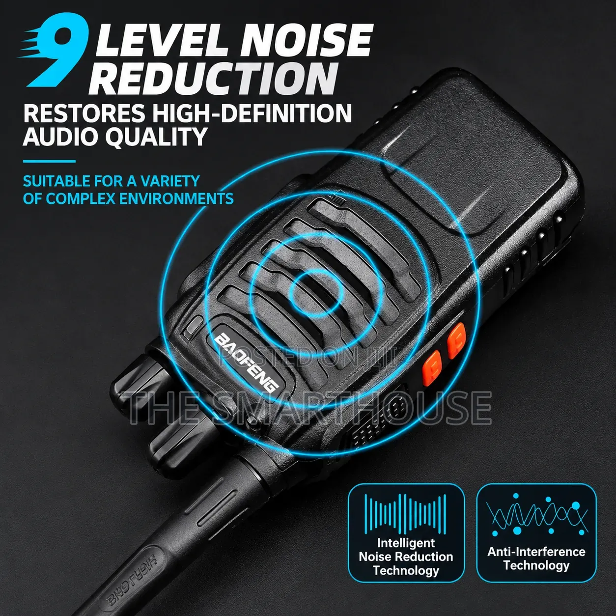 Smart Two-Way Walkie Talkie Set — Long-Range Communication