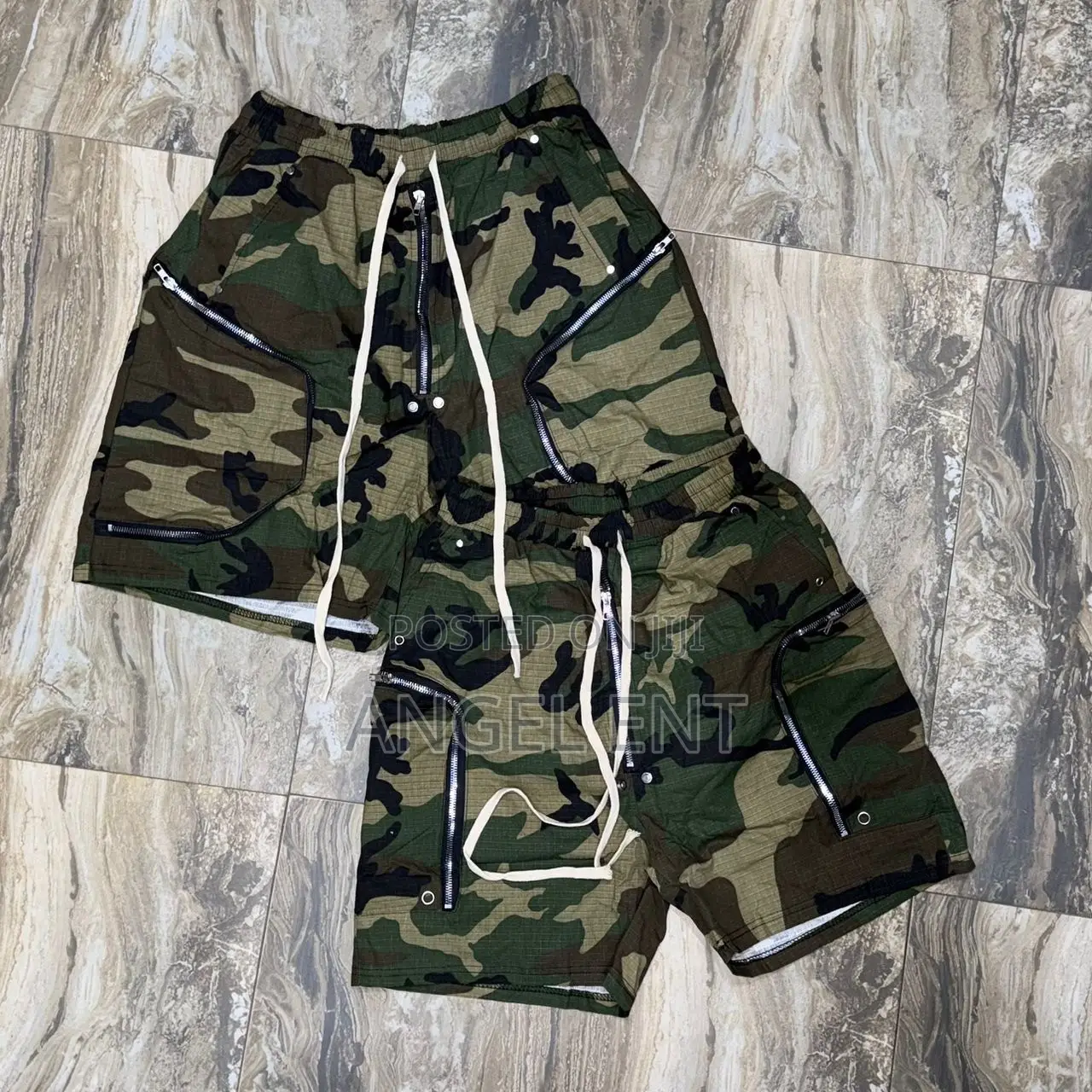 Rick Owens X Valley Dreams Army Shorts Available(Location:Adum Kumasi)