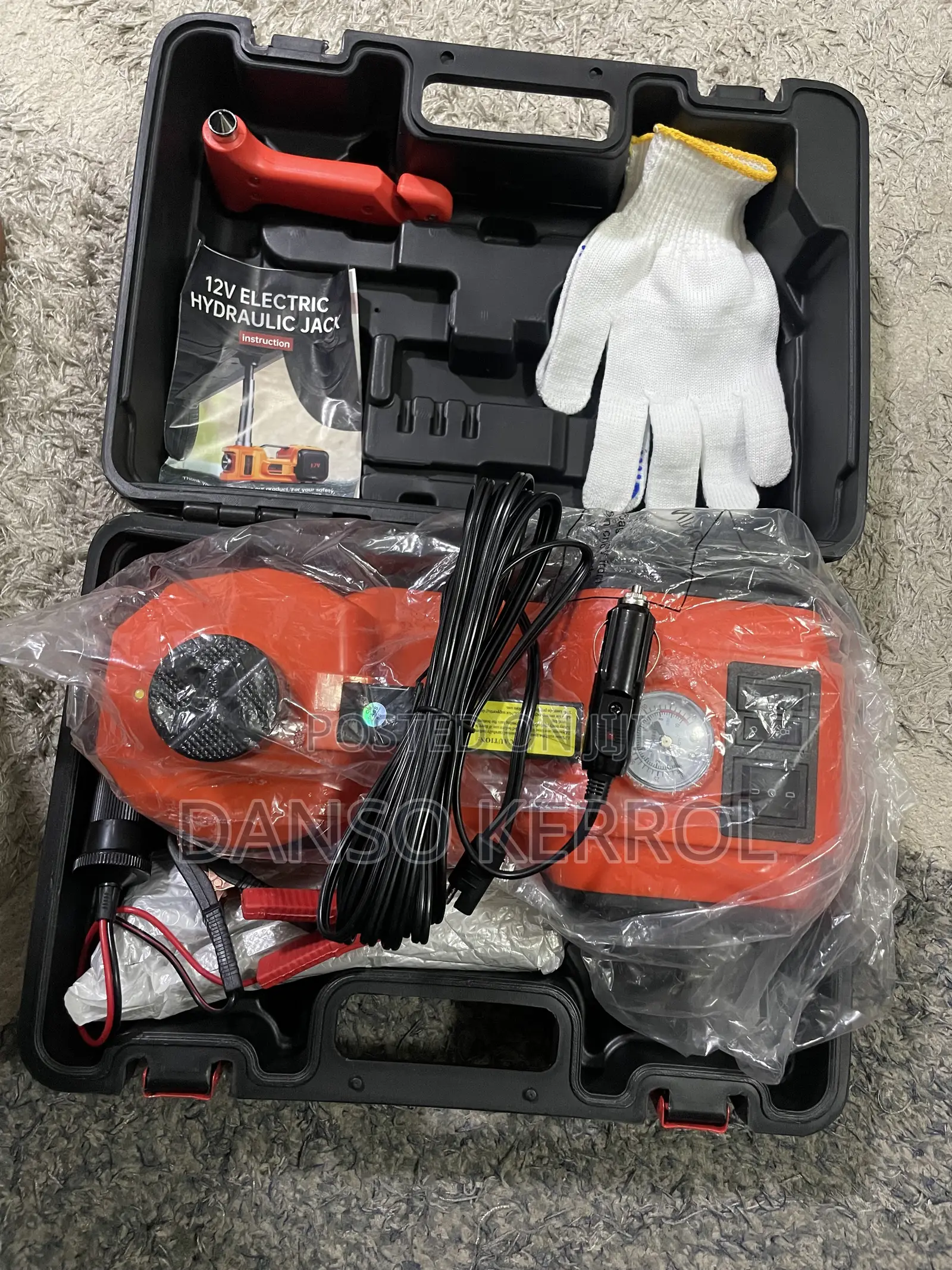 Hot Sell 5 Ton 12V Electric Hydraulic Car Jack and Impact Wrench Car