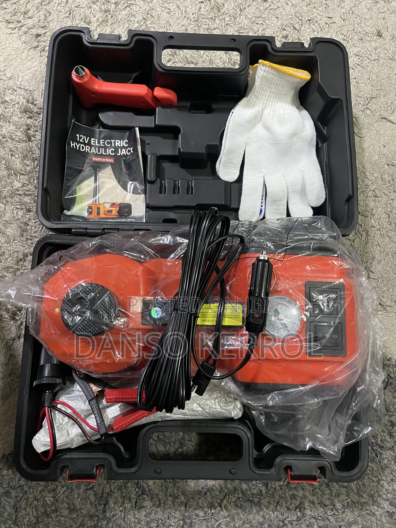 Hot Sell 5 Ton 12V Electric Hydraulic Car Jack and Impact Wrench Car