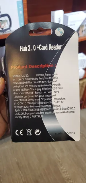All in-1 USB Combo Hub and Card Reader