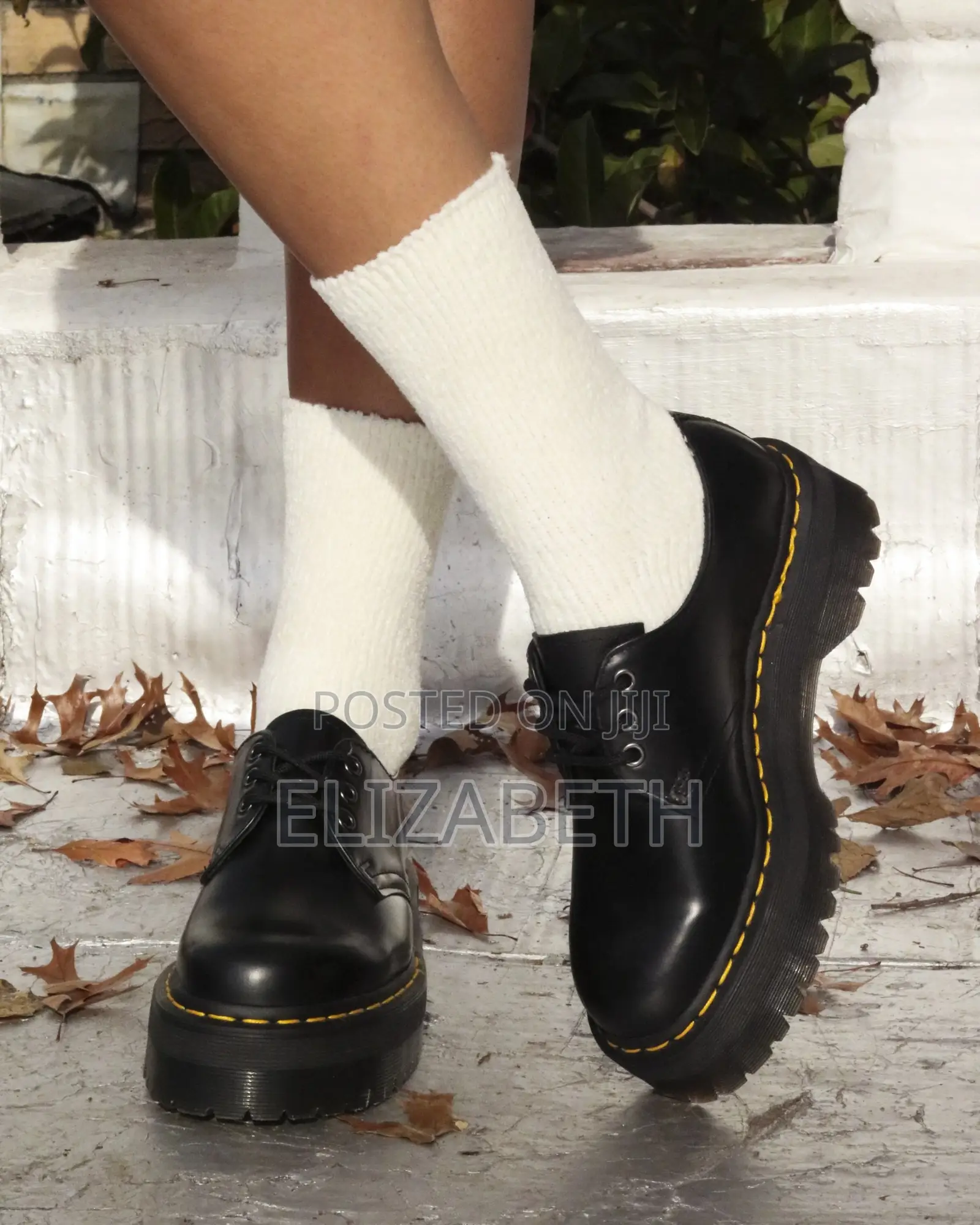 Dr. Martens 1461 Quad Smooth Leather Platform Shoe