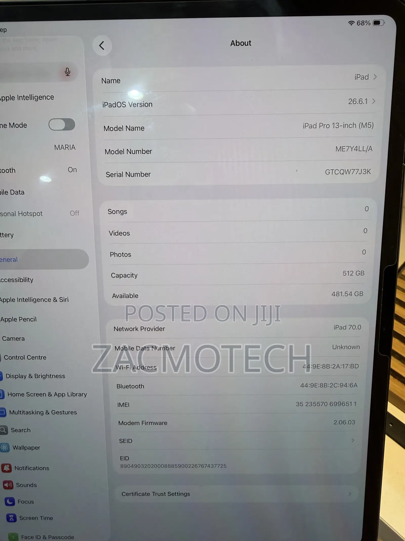 Apple iPad Pro 13 (2025) 512 GB Black