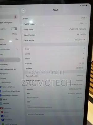 Apple iPad Pro 13 (2025) 512 GB Black