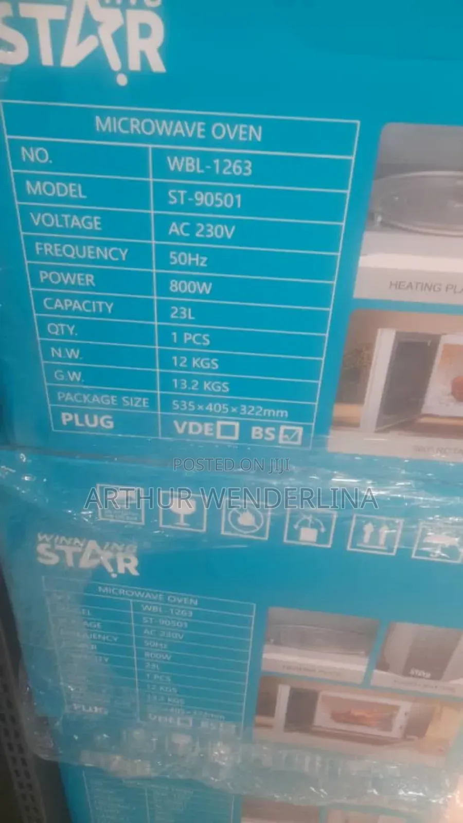 Winning Star St-90501 23l Capacity 800w Microwave
