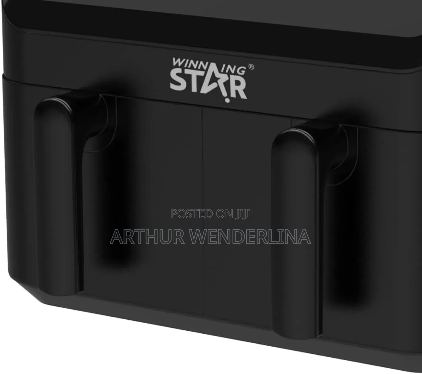 WINNING STAR Double Air Fryer, 2000W, 9L, 8 Programs - Black R