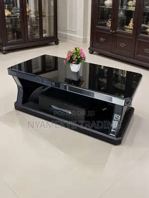 Black Glass Coffee Table