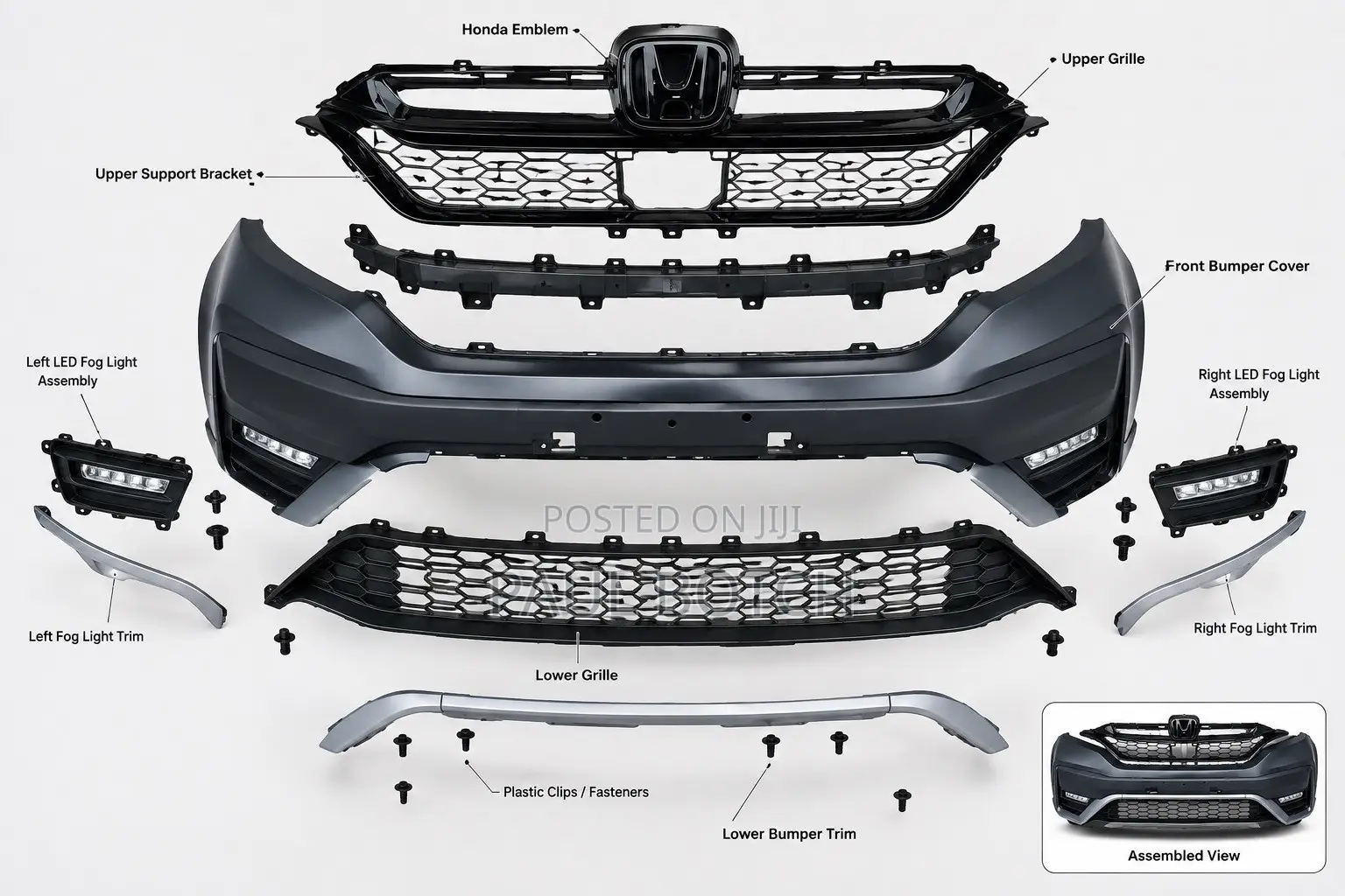 2020–2022 Honda CR-V Complete Front Bumper