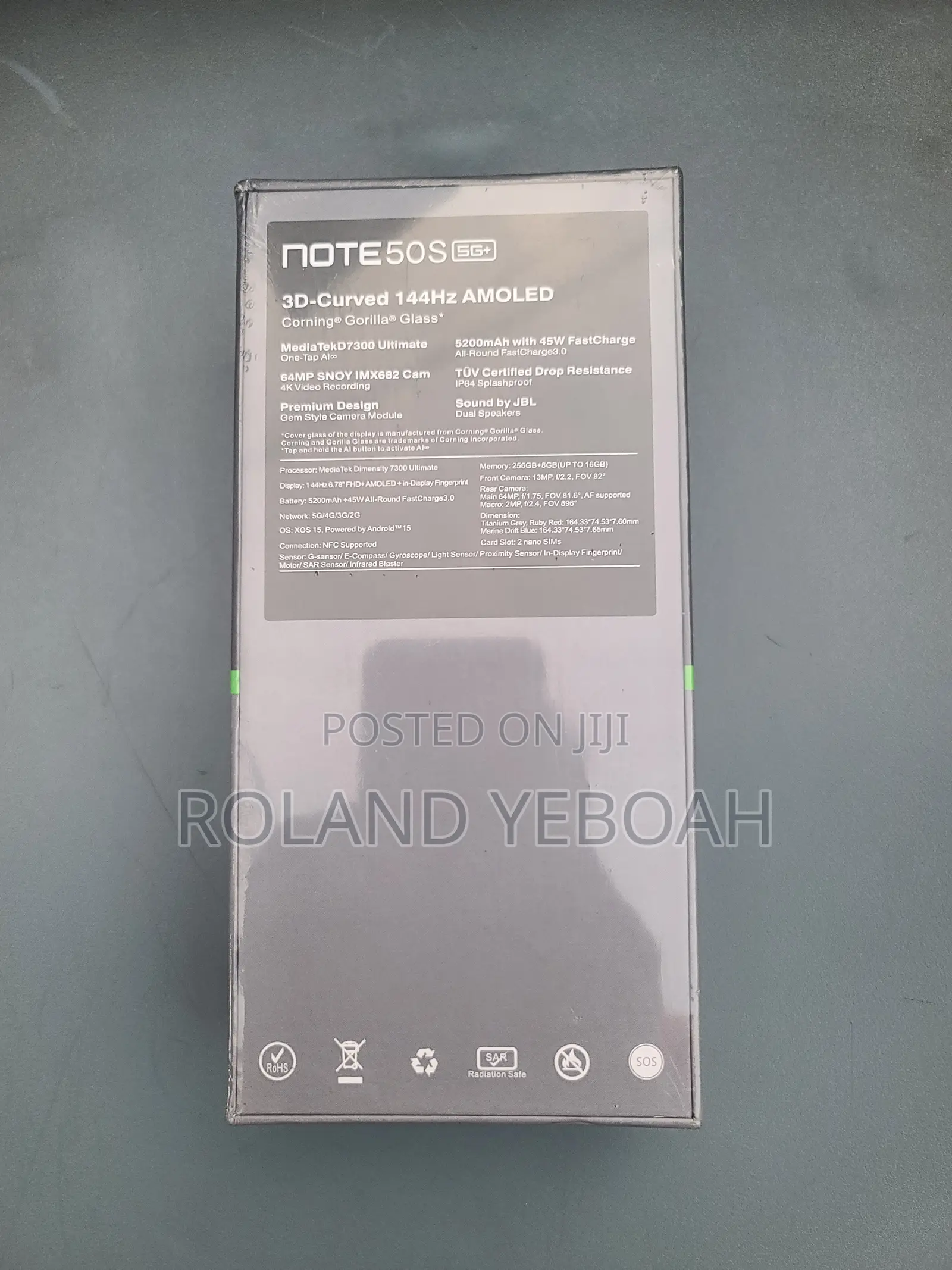 New Infinix Note 50s 256 GB Black