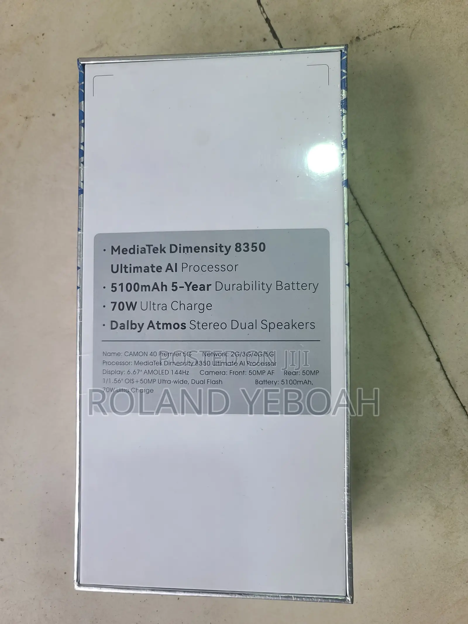 New Tecno Camon 40 Premier 5G 256 GB Black