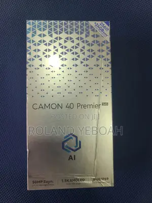 New Tecno Camon 40 Premier 5G 256 GB Black