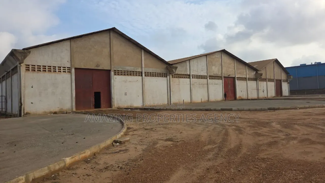 Warehouse Space 2400 SQM on an Industrial Plot Size 2.37 Acres Kpone