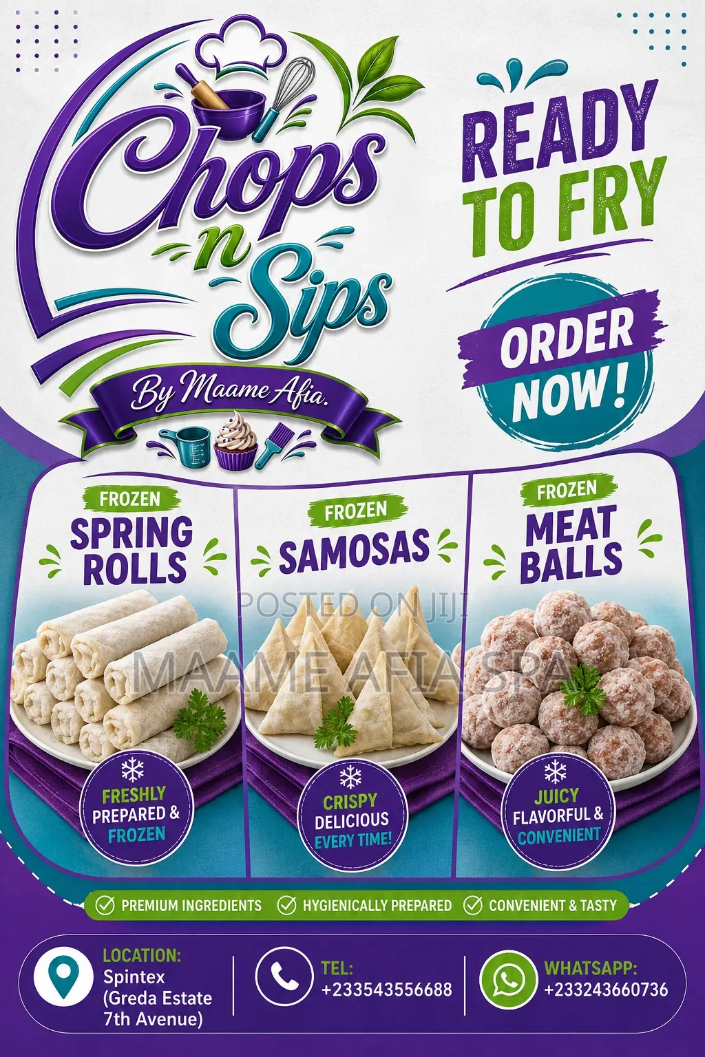 Chops N Sips by Maame Afia