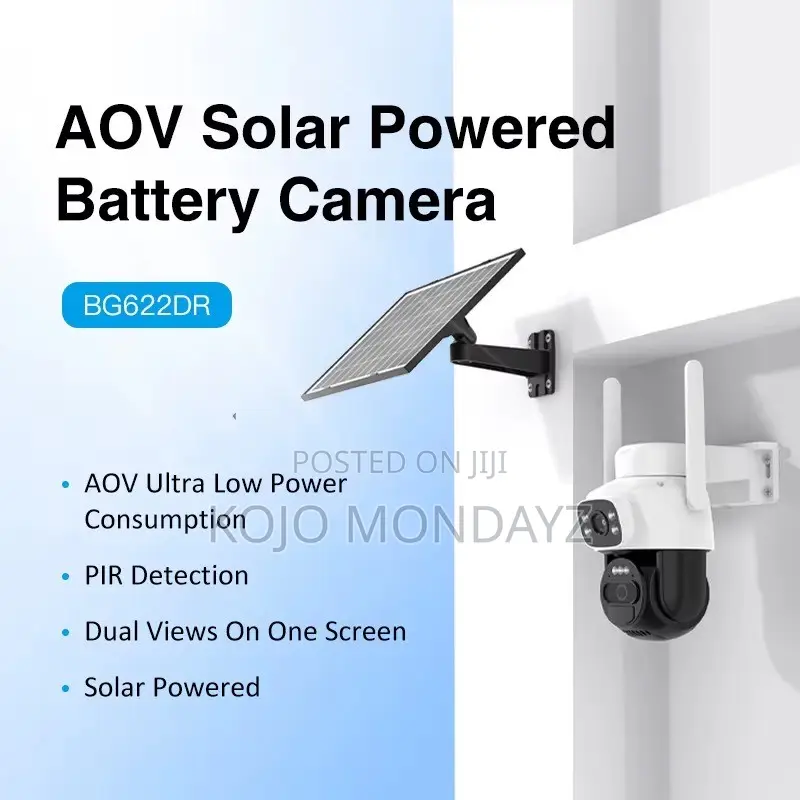 4G Solar-Powered Dual-Lens Security Camera – BG622DR