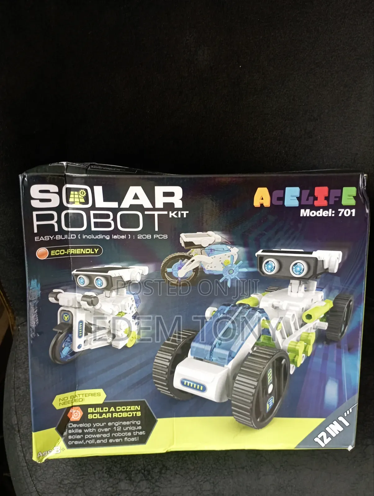 Solar Robot Toy 12-in-1 STEM Kit for Kids 8-12 Educational Fun