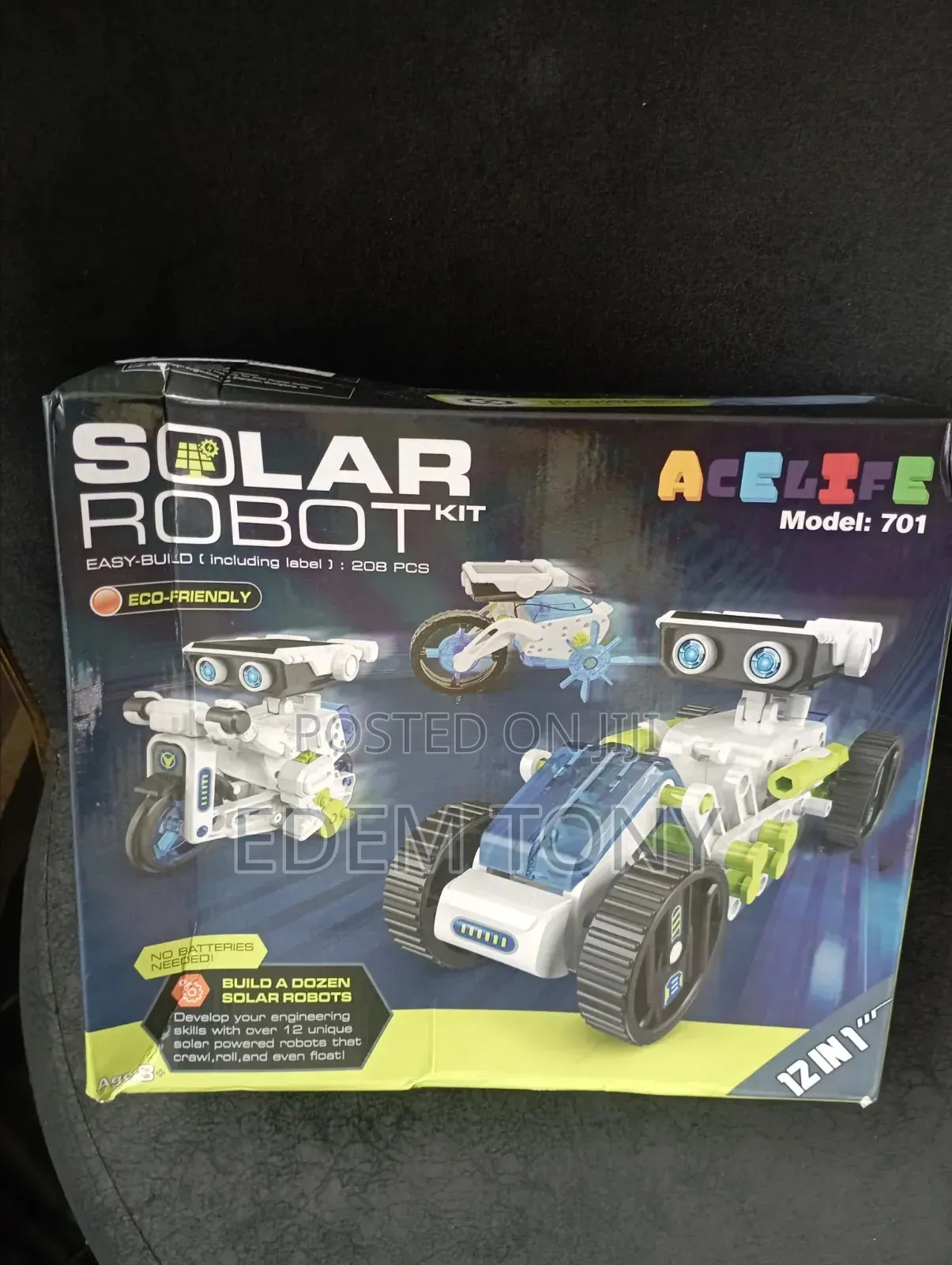 Solar Robot Toy 12-in-1 STEM Kit for Kids 8-12 Educational Fun