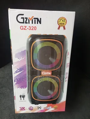 GZMIN GZ-320 Portable Wireless Dual-Speaker Party Box With RGB LED