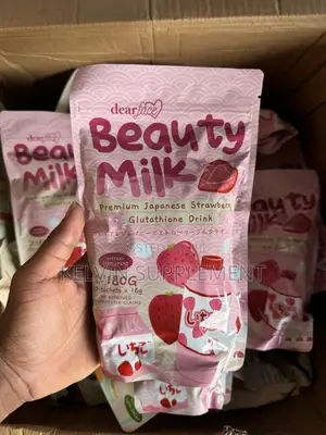 Dearface Beauty Milk – Japanese Strawberry Glutathione Drink
