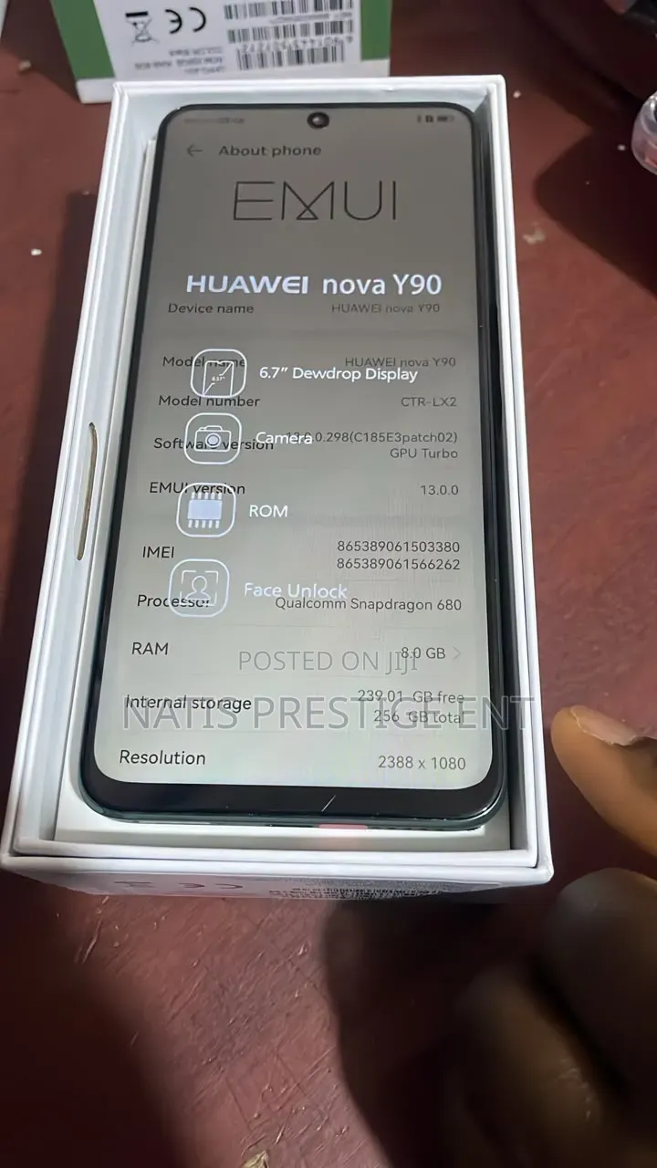 New Huawei nova Y90 128 GB Green