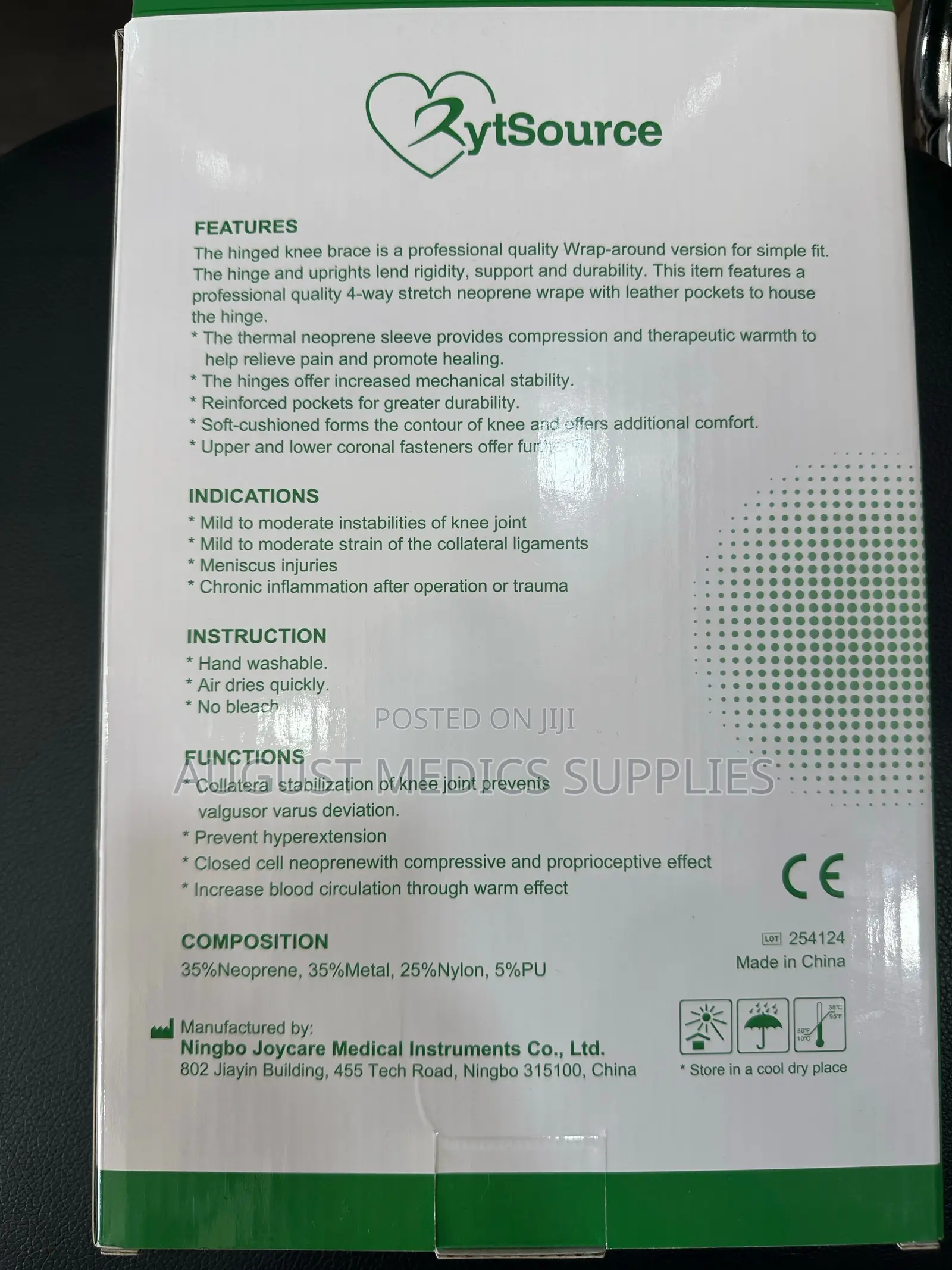 Open Knee Patella (Knee Brace)