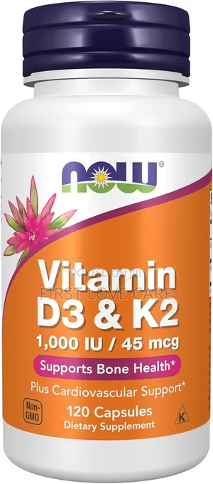 NOW Vitamin D3 Capsules
Supports Bone Health
 120 Cap