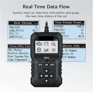 V410 OBDII Car Engine Fault Diagnostic Tool and Code Reader