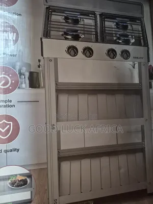 4 Gas Stove With Stand Shelves
