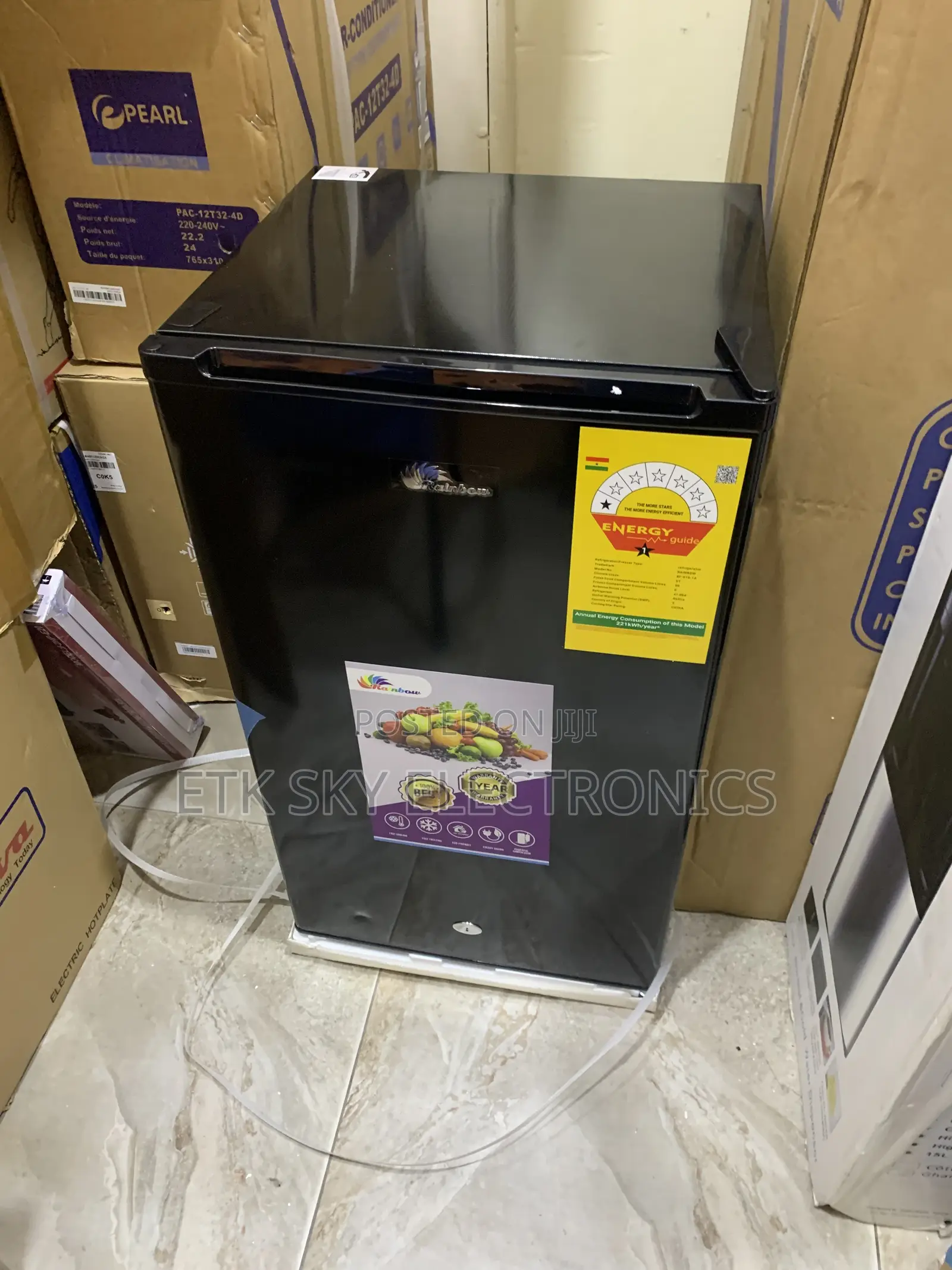 Strongly Made Rainbow 90litres Table Top Fridge
