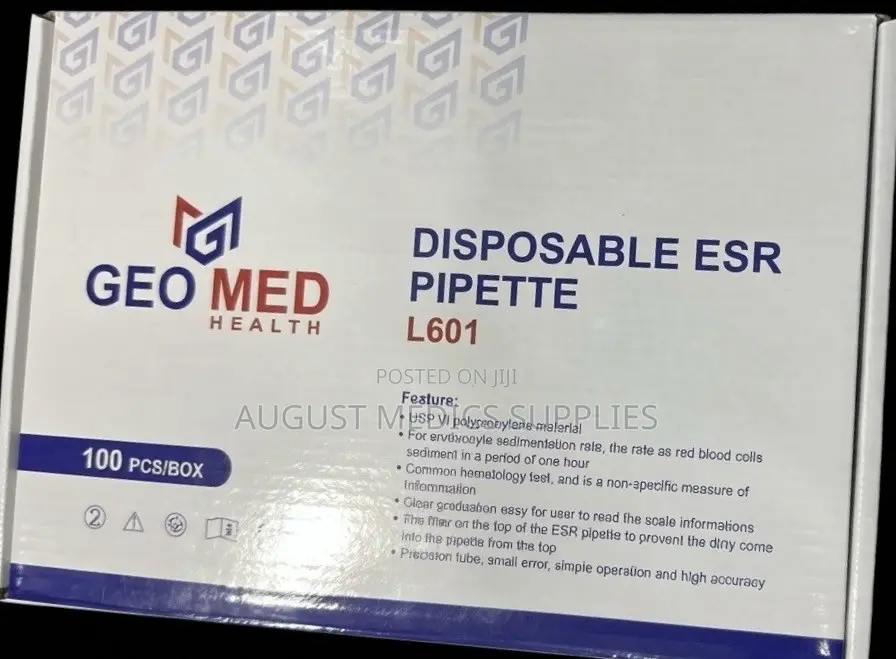 Disposable ESR Pipette