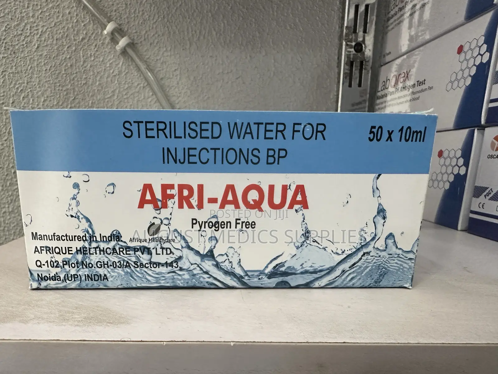 Sterilised Water for Injections BP.