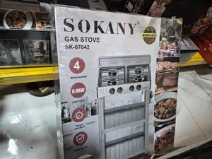 4 Gas Stove With Stand Shelves