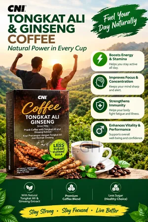 Tongkat Ali Ginseng Coffee Low Sugar