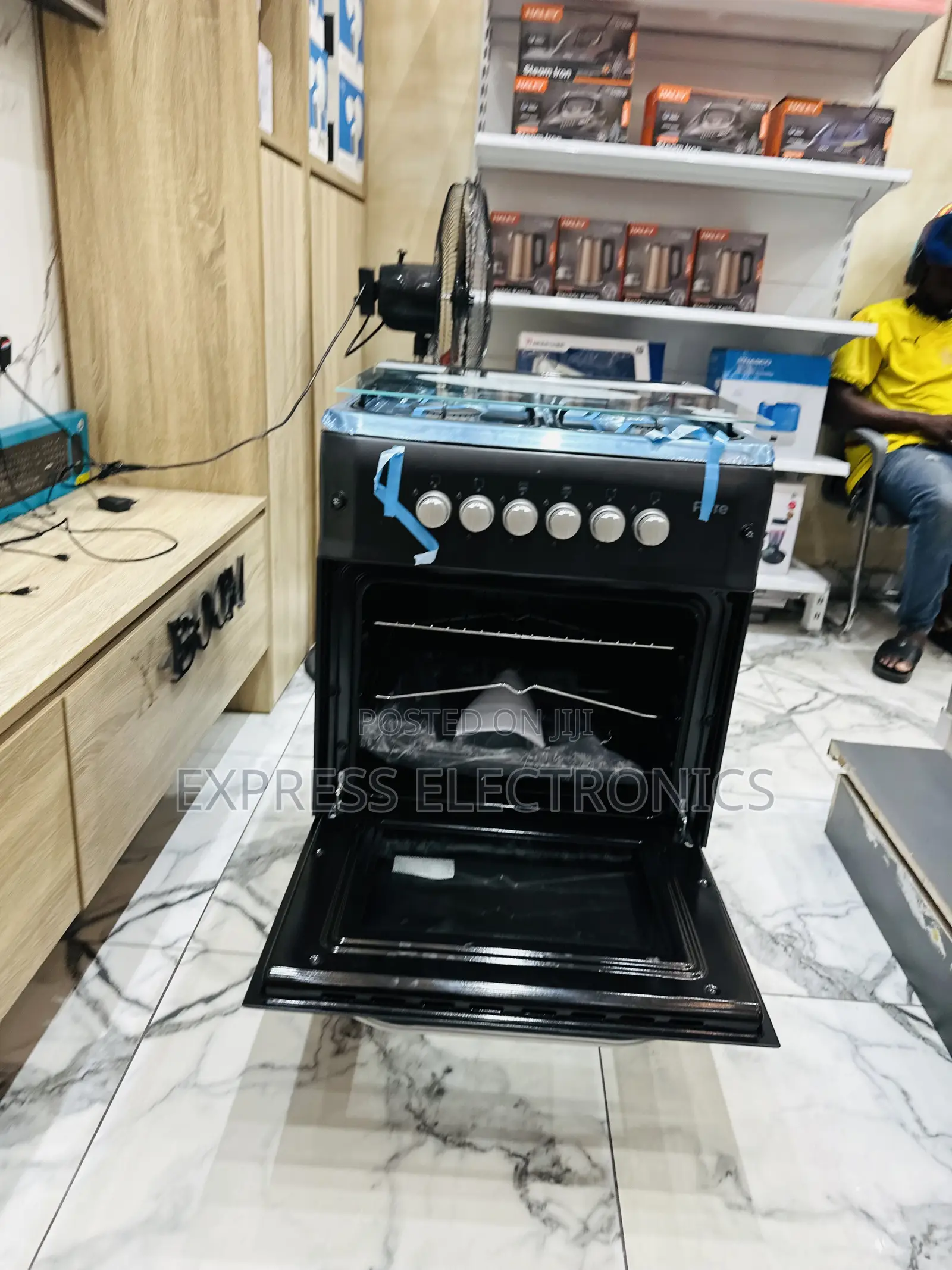 Best Buy Ferre Gas Cooker Oven New Line 50/60 4burner Black