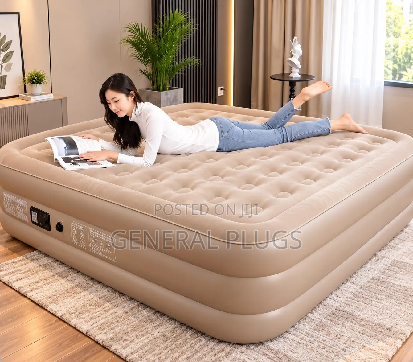 Temporary Accommodation Sorted :Double Size Automatic Pump Mattress