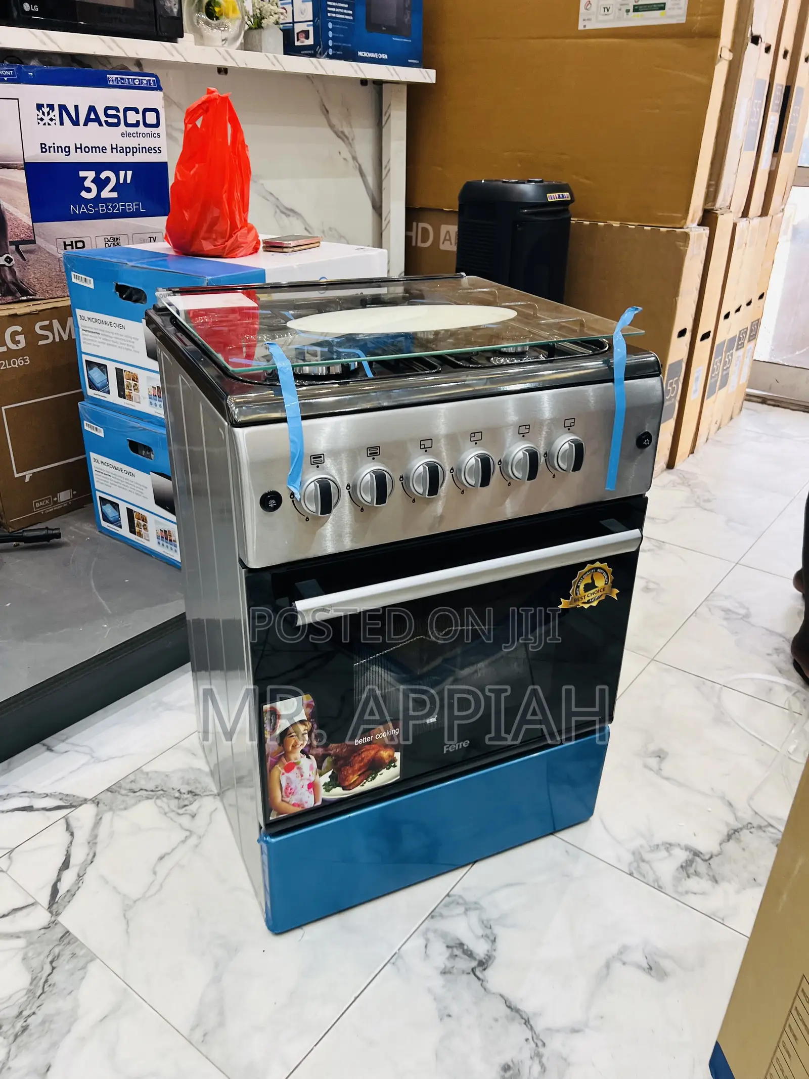 Get Adorable Ferre 50x60cm 4 Gas Cooker(New Line)