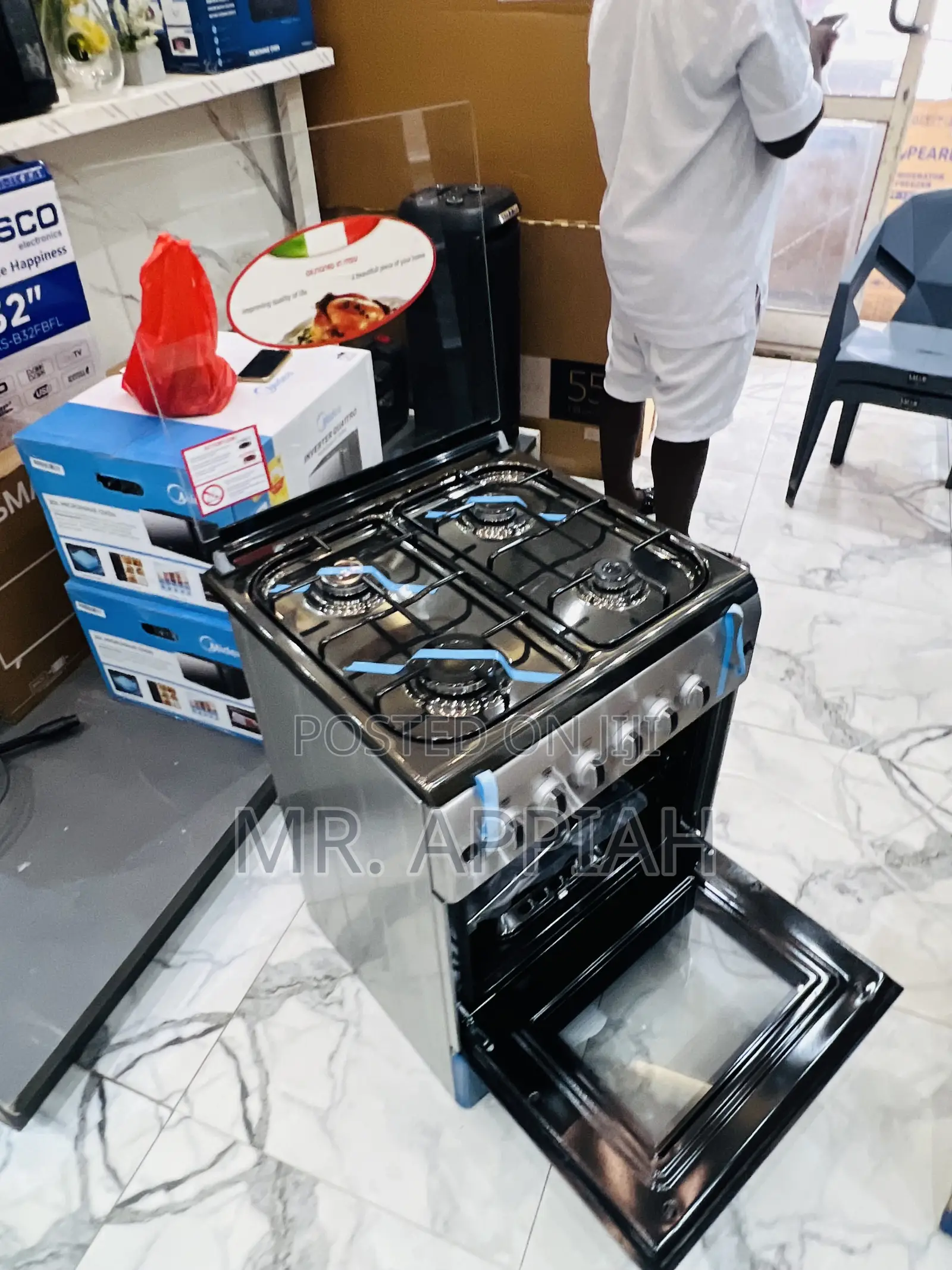 Super Affordable Ferre 50x60cm 4 Gas Cooker(New Line)gray