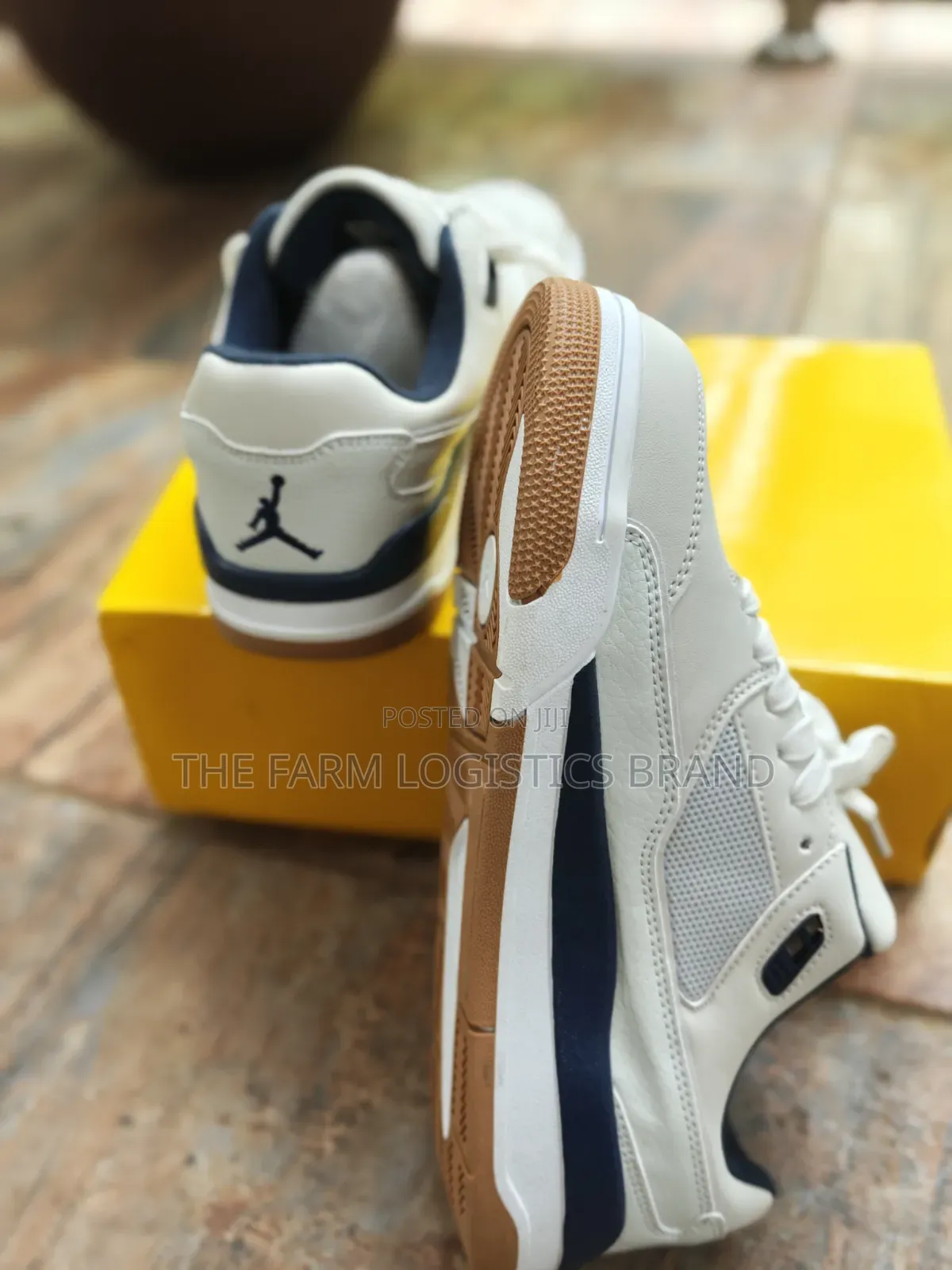 New Jordan 4 With Navy Blue Gum Sole