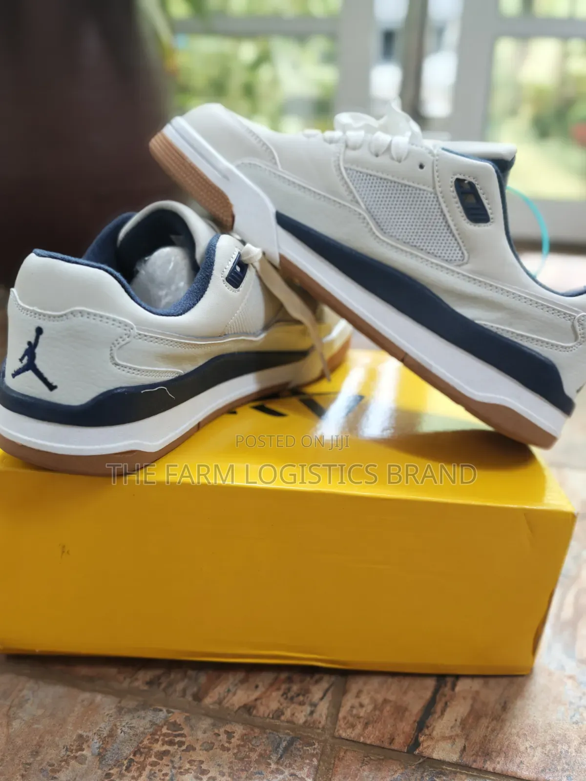 New Jordan 4 With Navy Blue Gum Sole