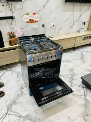 Ultra Modern Gas Cooker Oven 4burner New Line 60/60 Sliver