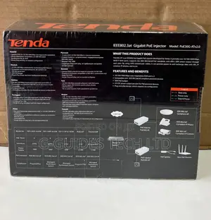 Tenda 51V Gigabit PoE Injector 30W POE30G-At